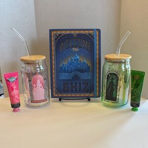 Wicked Tumbler, Notebook and Lotion Sets Glinda or Elphaba